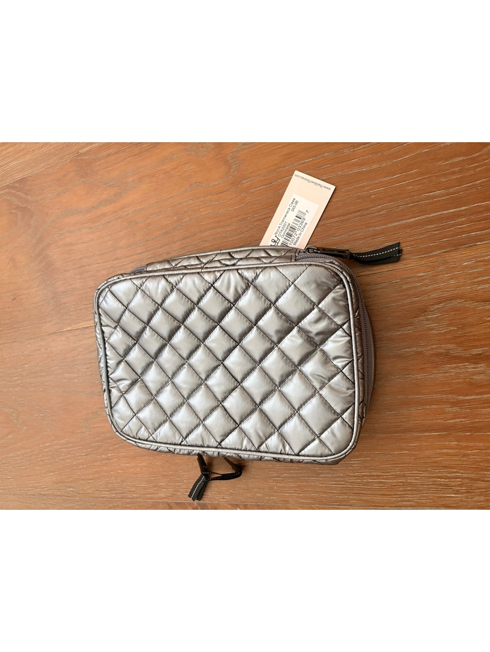 Oliver Thomas Gunmetal Quilted Not A Trainwreck Case Stylish Compact